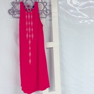 Apt 9, size small, hot pink sleeveless dress